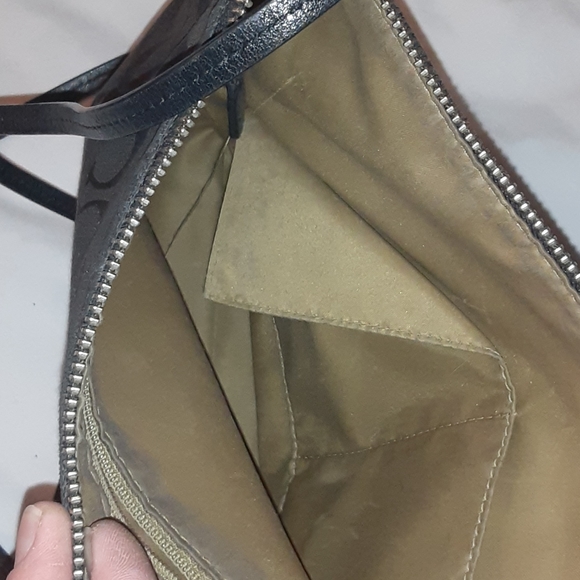 Black coach purse and matching wallet - Picture 6 of 6